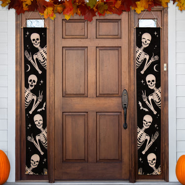Skeletons Halloween Window Banners - 12'' x 72''