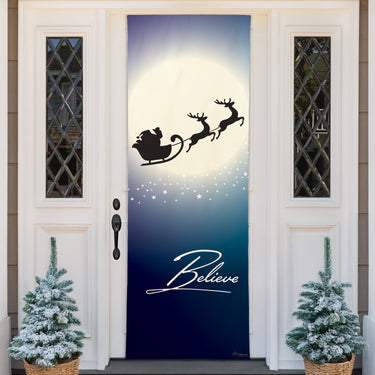Believe Christmas Door Wrap - 26" x 80"